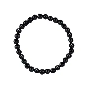 Bracelet, Obsidian (black), 06mm beads | Schreier gems, healing stones & jewelry