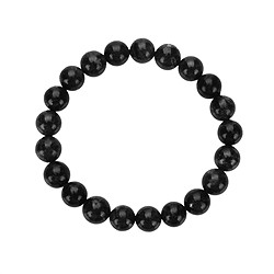 0628850110 Armband, Obsidian (schwarz), 10mm Kugeln, 21cm | Marco Schreier