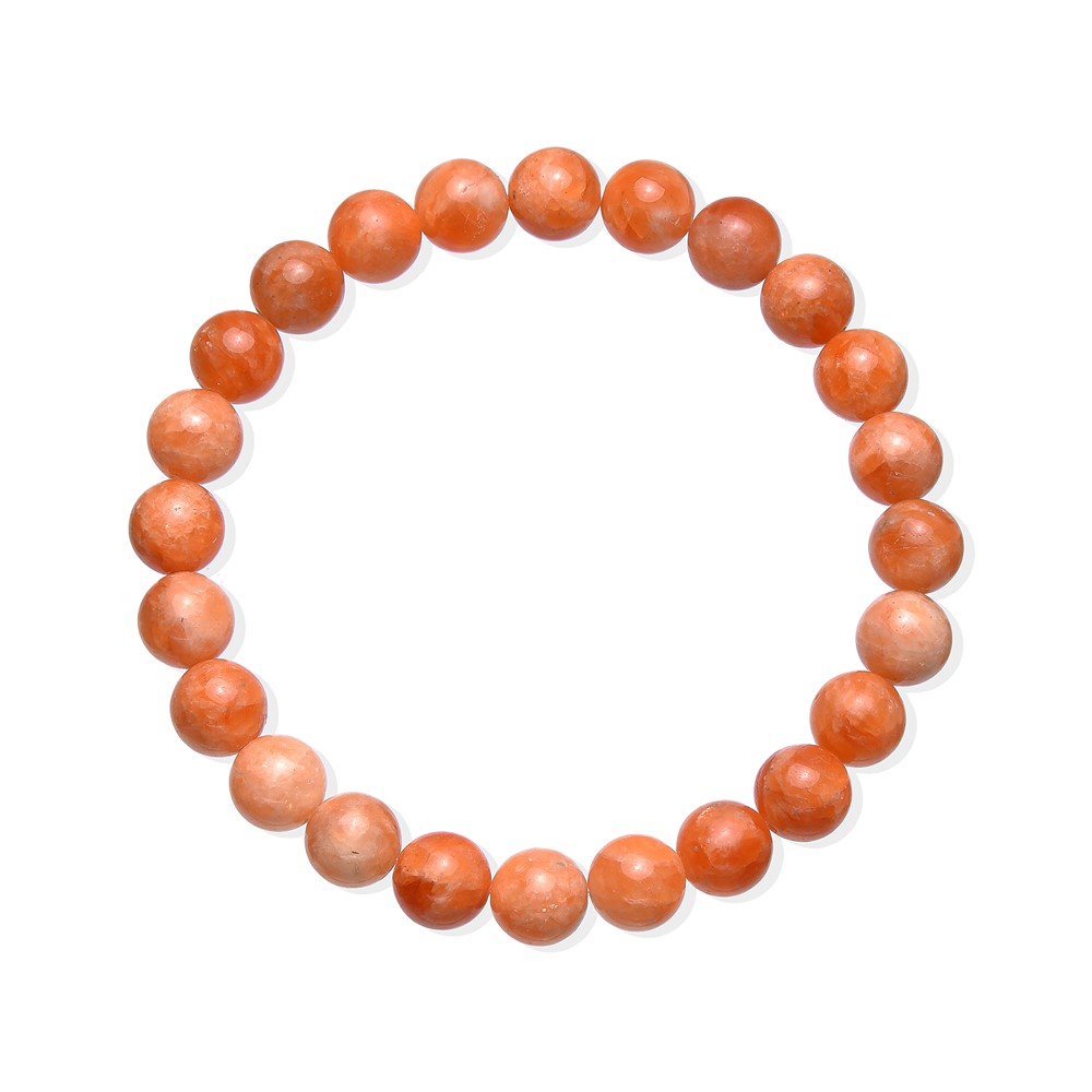 Armband, Calcit (orangerot), 08mm Kugeln | GH Edelsteine, Heilsteine & Schmuck