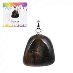 0629725106 Colgante Ojo de halcón, Piedra rodada pequeña, rodiado | Marco Schreier