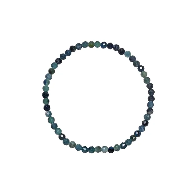 Armband, Indigolith, 03mm Kugeln, facettiert, 14cm (kurz) | Marco Schreier