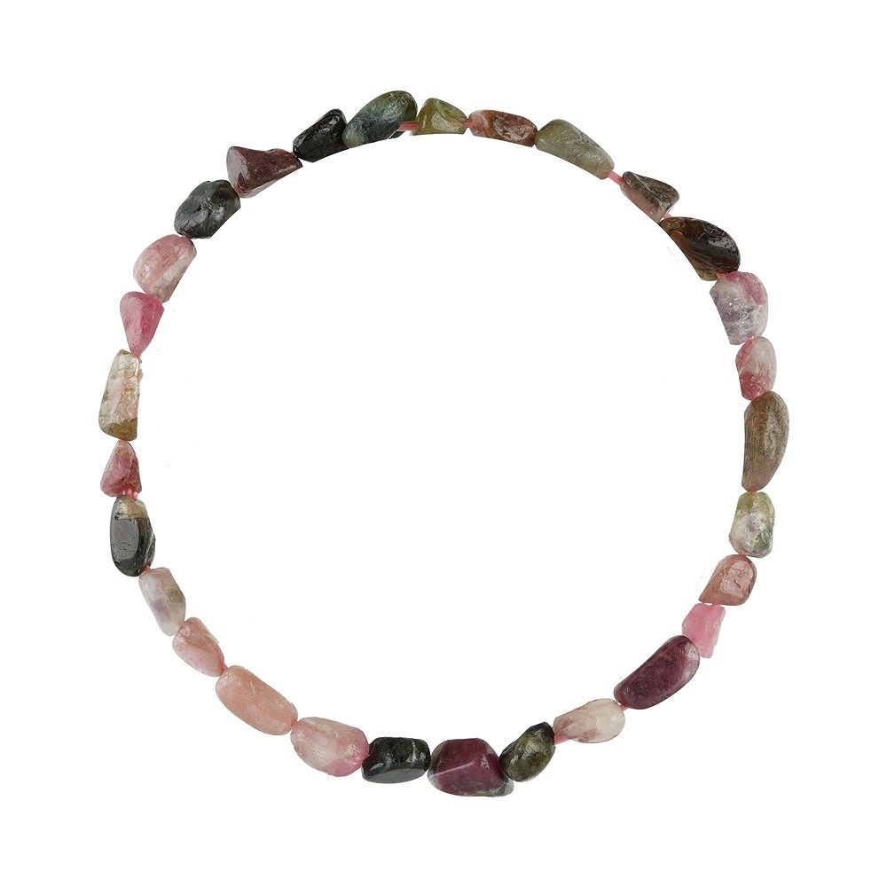 Armband, Turmalin (rosa mit grün), 06 - 10mm Nuggets | Marco Schreier