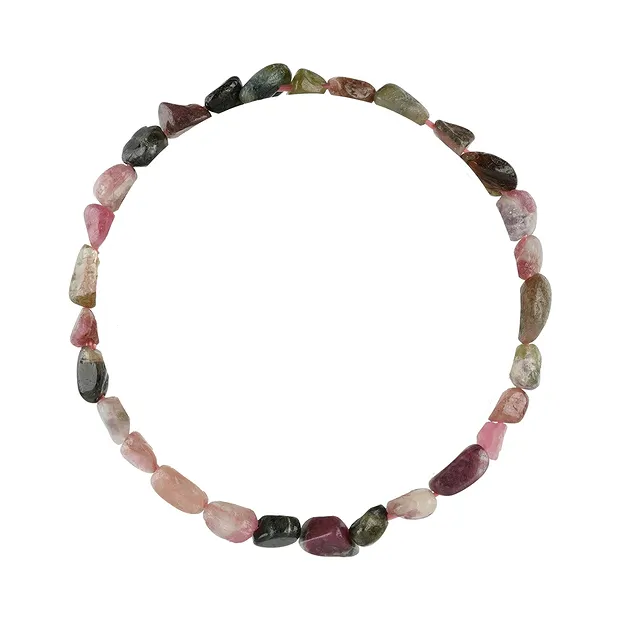 Bracelet, Tourmaline (rose avec vert), 06 - 10mm Nuggets | Marco Schreier