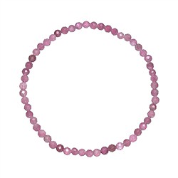 0629951031 Bracelet, tourmaline (pink), 03mm beads, faceted, 19cm | Marco Schreier