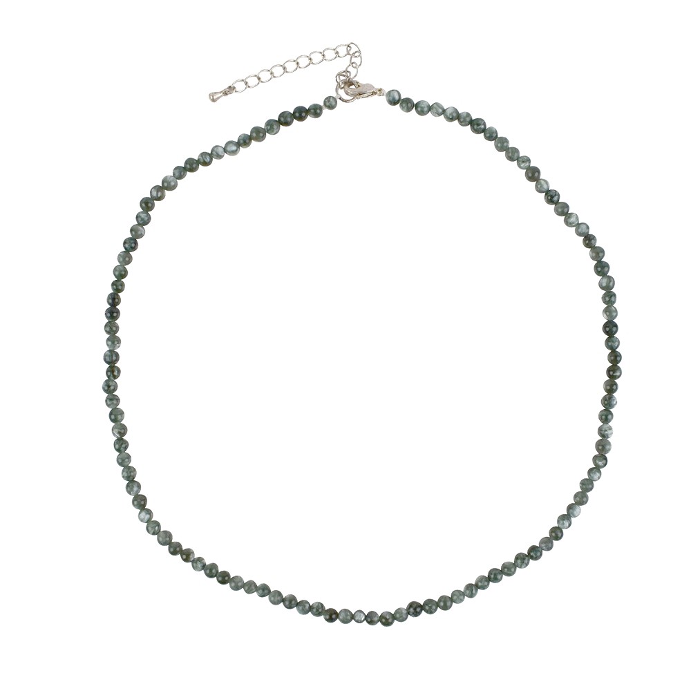 Collar bola, serafinita, 4mm/ 45cm, extensión cadena | Marco Schreier