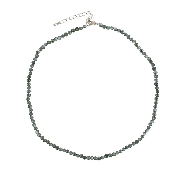 Collar bola, serafinita, 4mm/ 45cm, extensión cadena | Marco Schreier