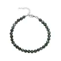 0630359050 Armband Serafinit, 5,5mm-Kugeln, Verlängerungskettchen, rhodiniert | Marco Schreier