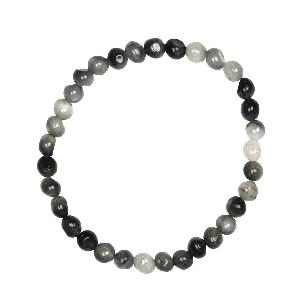 Armband, Quarz-Katzenauge, 06mm Nuggets | GH Edelsteine, Heilsteine & Schmuck