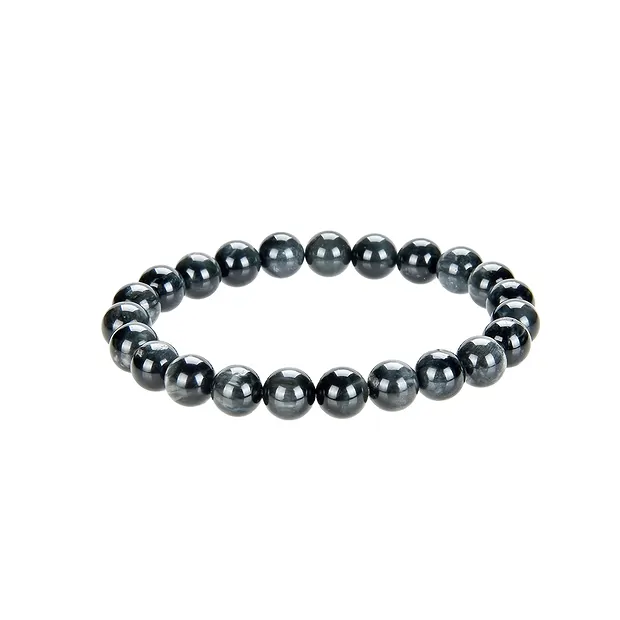Pulsera, Cuarzo ojo de gato, 08mm cuentas | Marco Schreier