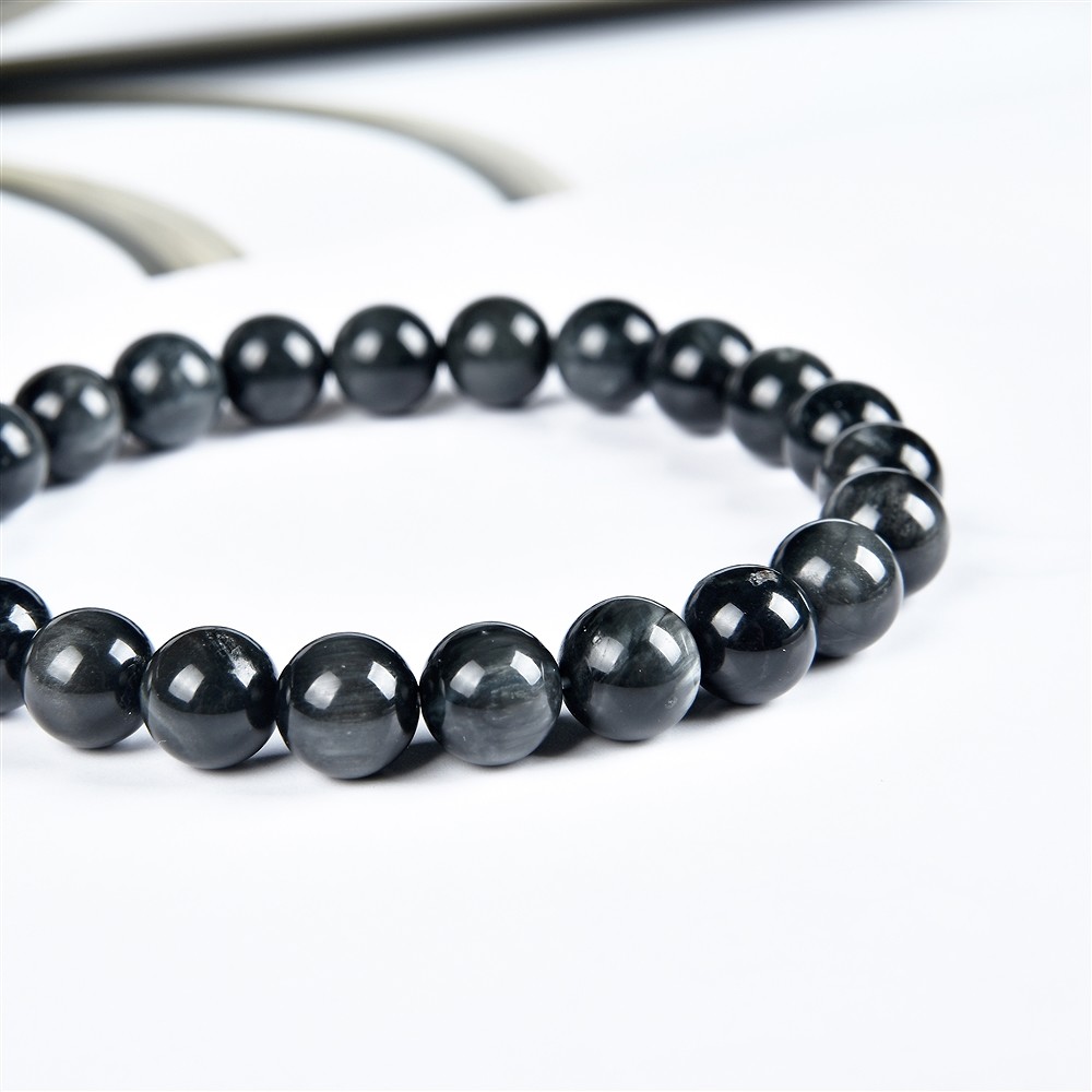 Armband, Quarz-Katzenauge, 08mm Kugeln | Edelsteine, Heilsteine & Schmuck-Handel