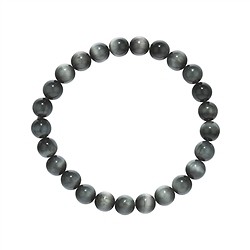 0630550108 Bracelet, Quartz oeil-de-chat, 08mm boules | Marco Schreier