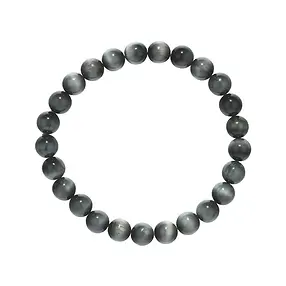 Bracciale, Quarzo occhio di gatto, perline da 08 mm | Marco Schreier