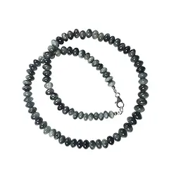 0630592001 Cadena de botones, Cuarzo ojo de gato, 04-05 x 07-08mm/45cm | Marco Schreier