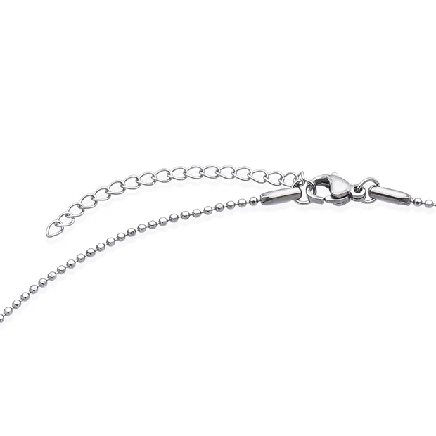 Colgante de cuarzo Herkimer, 3,5 cm, acero inoxidable, con cadena | Marco Schreier