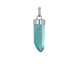 0631725801 Pendente Aqua aura, cristallo, 3,0 - 4,0 cm | grossista gemme e pietre curative