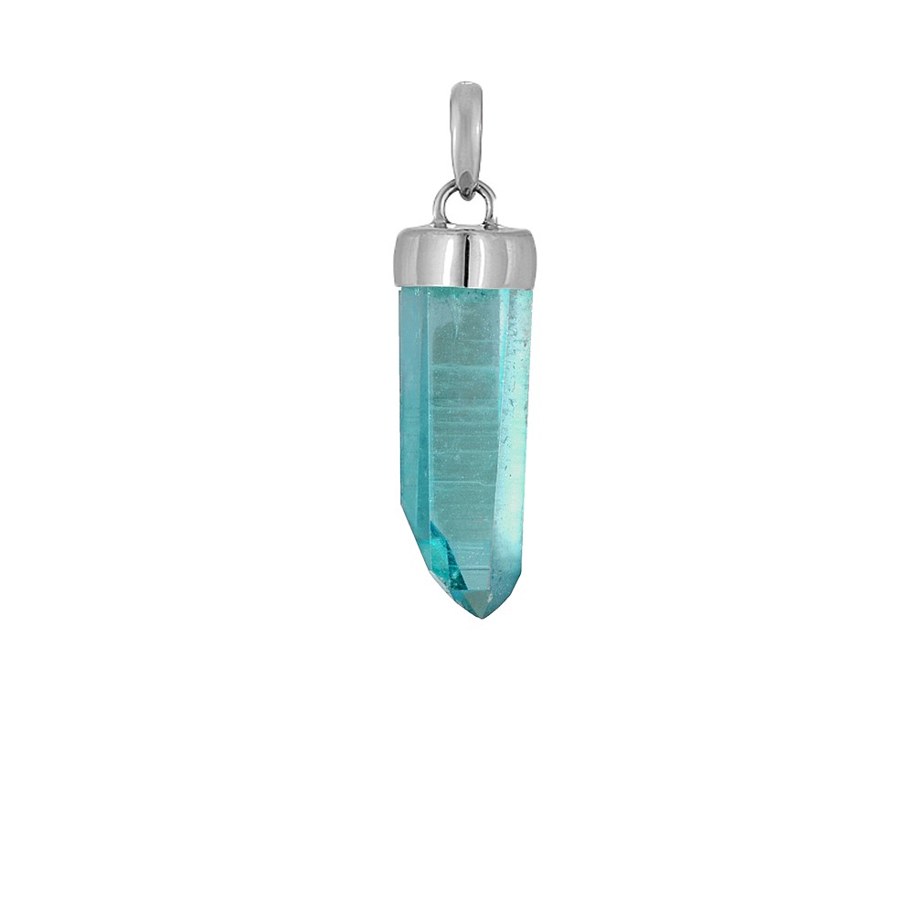 Anhänger Aqua Aura, Kristall, 3,0 - 4,0cm | GH Edelsteine, Heilsteine & Schmuck