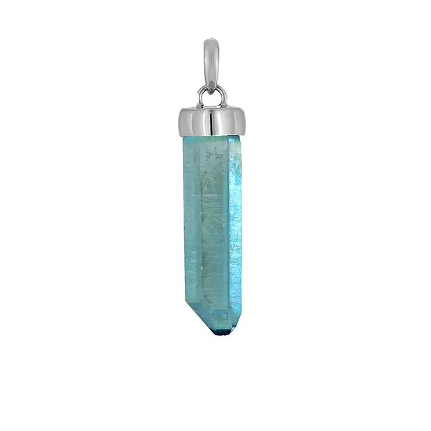 Anhänger Aqua Aura, Kristall, 3,5 - 4,5cm | GH Edelsteine, Heilsteine & Schmuck