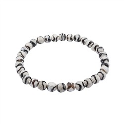 0632851061 Armband, Zebraachat, 06mm Kugeln, facettiert | Edelsteine, Heilsteine & Schmuck