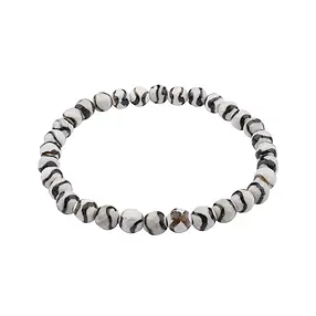 Armband, Zebraachat, 06mm Kugeln, facettiert | Edelsteine, Heilsteine & Schmuck