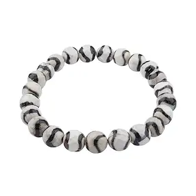 Armband, Zebraachat, 08mm Kugeln, facettiert | Edelsteine, Heilsteine & Schmuck
