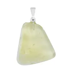 0634125027 Anhänger Trommelstein Limonenquarz mit 925 Silberöse | Marco Schreier