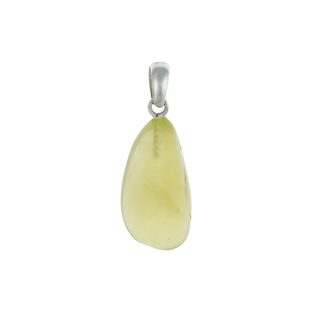 Pendentif Quartz citron jaune (chauffée), Pierre roulée, 3,6cm | Marco Schreier