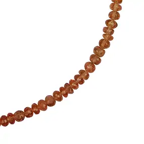Chaîne Topaze impériale, Bouton (4,7mm), facetté, doré | Marco Schreier