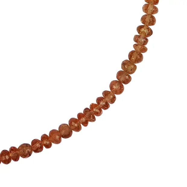 Kette Imperialtopas, Button (4,7mm), facettiert, vergoldet, Verlängerungskettchen | Marco Schreier