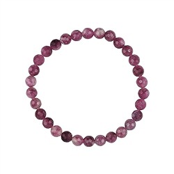 0635351061 Armband, Turmalin (pink), 06mm Kugeln, facettiert | Marco Schreier
