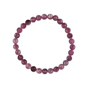 Armband, Turmalin (pink), 06mm Kugeln, facettiert | Marco Schreier