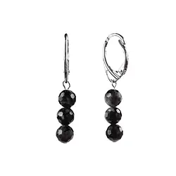 0635645462 Pendientes Cuentas de 6 mm de Gabbro (MerlinitaMística), rodinadas | Marco Schreier