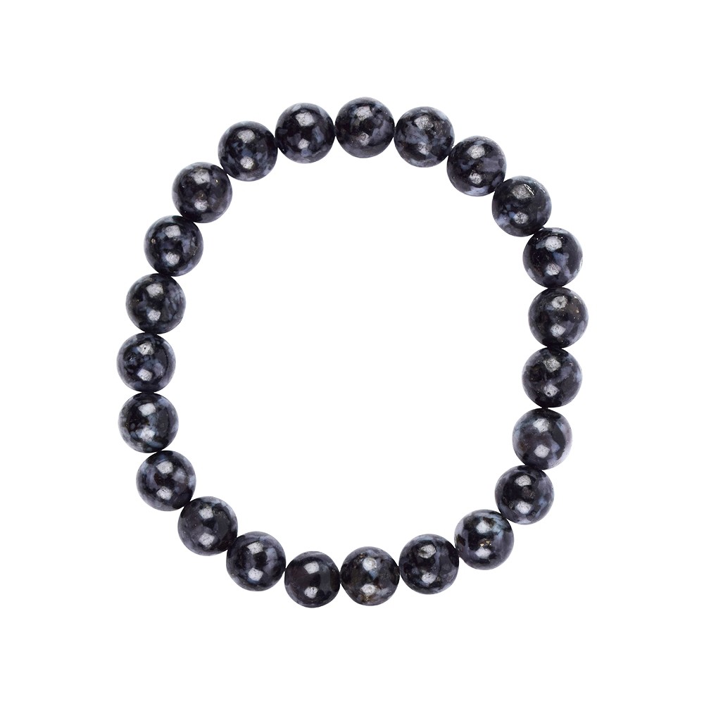 Bracciale, Gabbro (Mystic Merlinite), perline da 08 mm | Marco Schreier