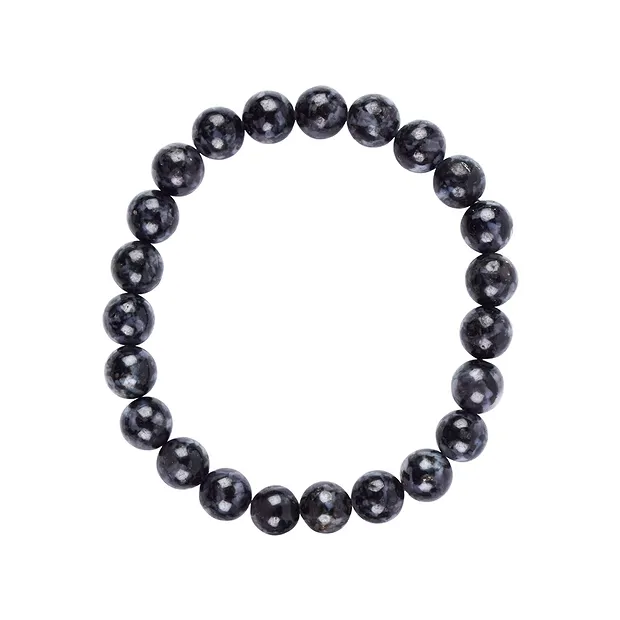 Bracciale, Gabbro (Mystic Merlinite), perline da 08 mm | Marco Schreier