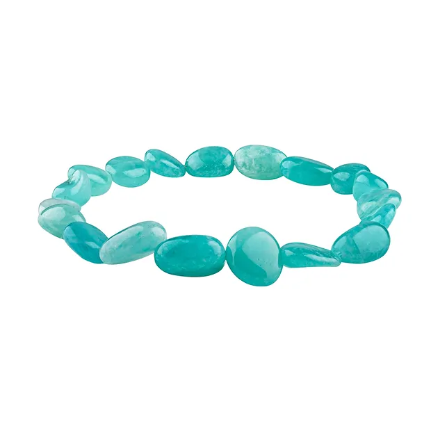 Bracciale, Amazzonite (chiara), pepite di 10 - 12 mm | Marco Schreier