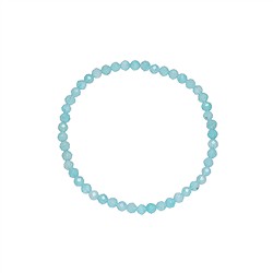 0636950231 Bracelet, Amazonite, 03mm beads, faceted, 14cm (short) | Marco Schreier