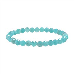 0636951061 Armband, Amazonit (hell), 06mm Kugeln, facettiert | Marco Schreier