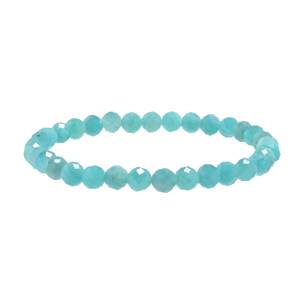 Armband, Amazonit (hell), 06mm Kugeln, facettiert | Marco Schreier