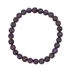 0638950107 Bracelet, stichtite in matrix, 07mm beads | wholesaler gems & healing stones