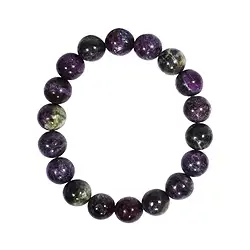 0638950110 Bracelet, stichtite in matrix, 10mm beads | wholesaler gems & healing stones