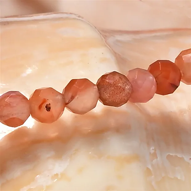 Armband, Pionierachat, 03mm Kugeln, facettiert, 19cm | Marco Schreier