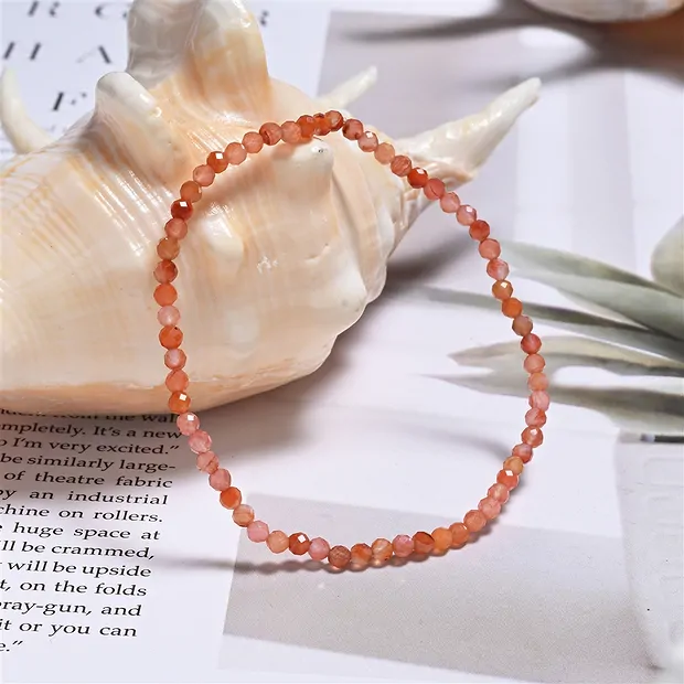 Armband, Pionierachat, 03mm Kugeln, facettiert, 19cm | Marco Schreier