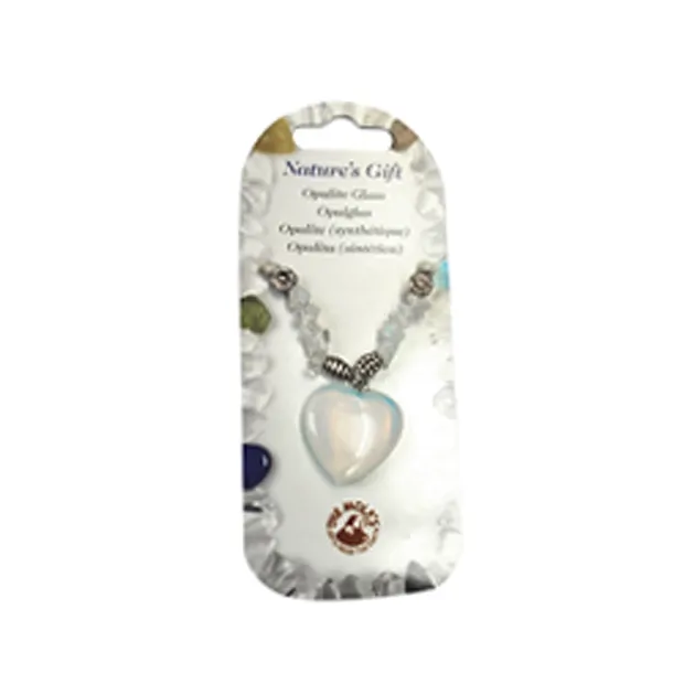 Collana a cuore, Glauconite (sint.) | Gemme Schreier, pietre curative e gioielli