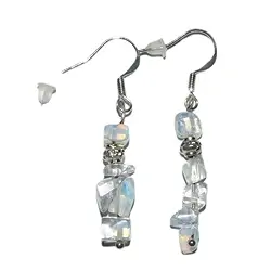 0641840001 Boucles d'oreilles à éclats, verre opalin (synt.), pour support au sol | Marco Schreier