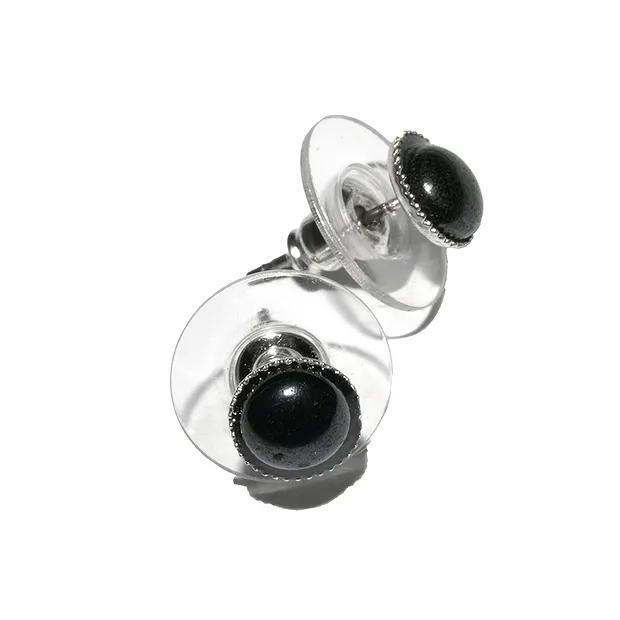 Ohrstecker, Hämatin, Metall | Mineralien-Handel Edelsteine, Heilsteine & Schmuck