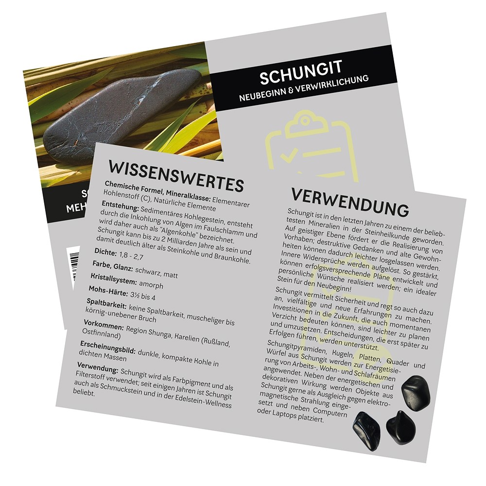Ciondolo di Shungite "Nuovo inizio e realizzazione". | Marco Schreier