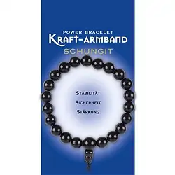 0643250001 Kraftarmband Schungit (stab.) | Großhändler Edelsteine, Heilsteine & Schmuck