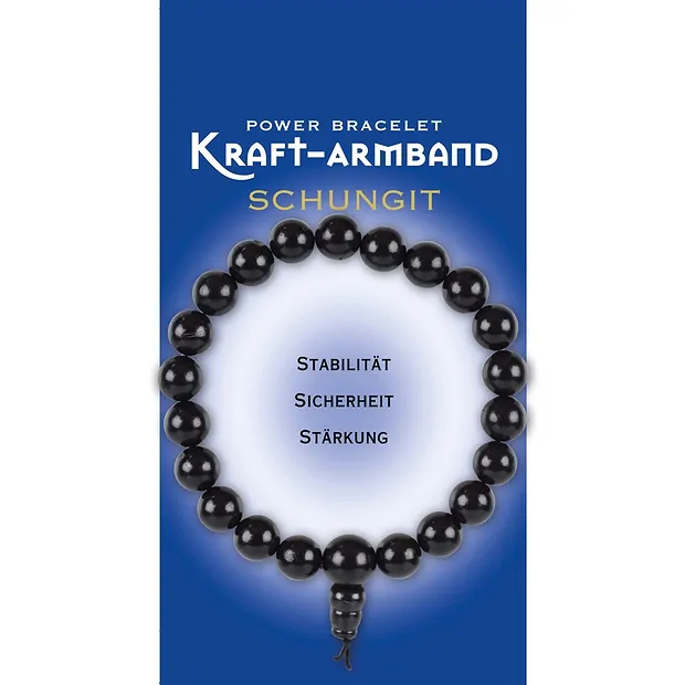 Kraftarmband Schungit (stab.) | Großhändler Edelsteine, Heilsteine & Schmuck