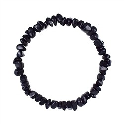 0643250074 Bracelet, Shungite (stab.), 08-10mm splinter | wholesaler gems &amp; healing stones