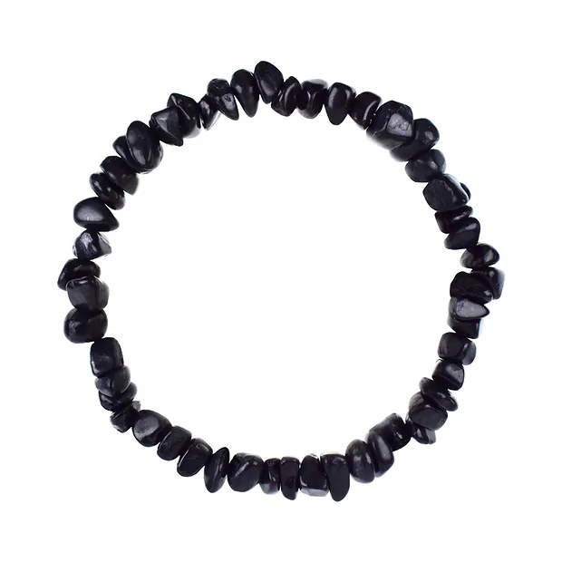 Armband, Schungit (stab.), 08-10mm Splitter | Edelsteine, Heilsteine & Schmuck