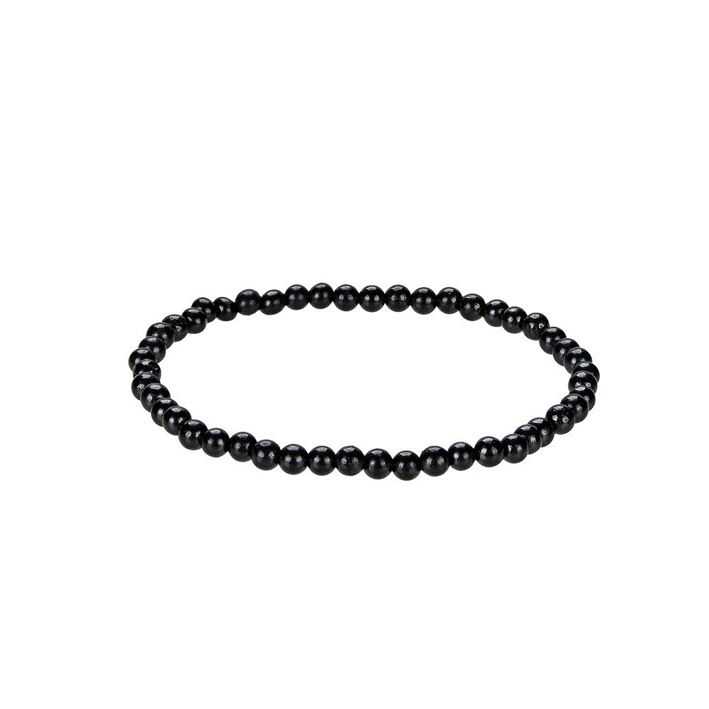 Bracciale, Shungite, perline da 04 mm | grossista gemme e pietre curative